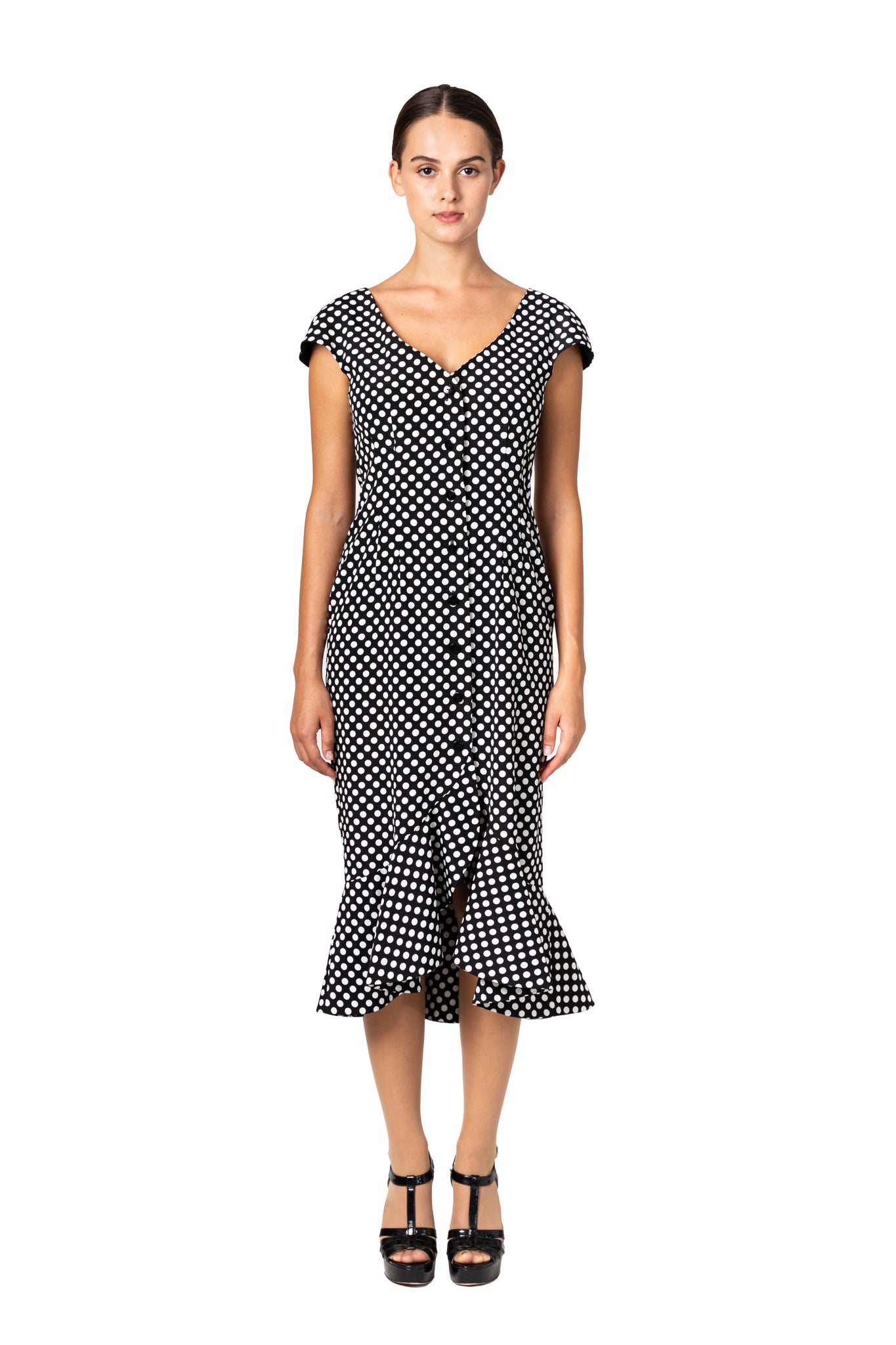 Polka Dot Sheath Dress