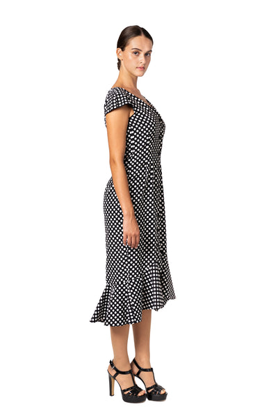 Polka Dot Sheath Dress