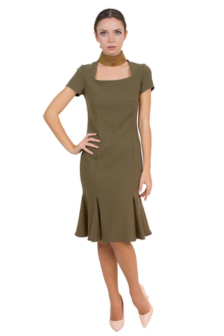 Sheath Dress With Collar